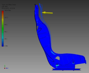 Formula racing seat