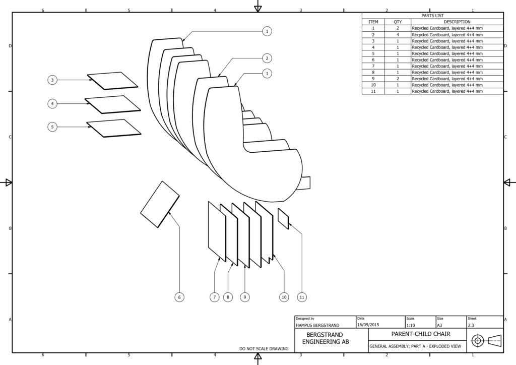 Furniture design – Social rocking chair