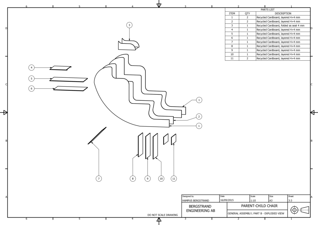 Furniture design – Social rocking chair